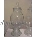 Pair of 10 Inch Clear Glass Dakota Apothecary Drug Store Jars   132148050635